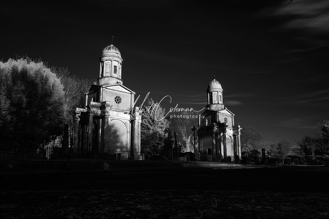 Mistley Towers in Infrared