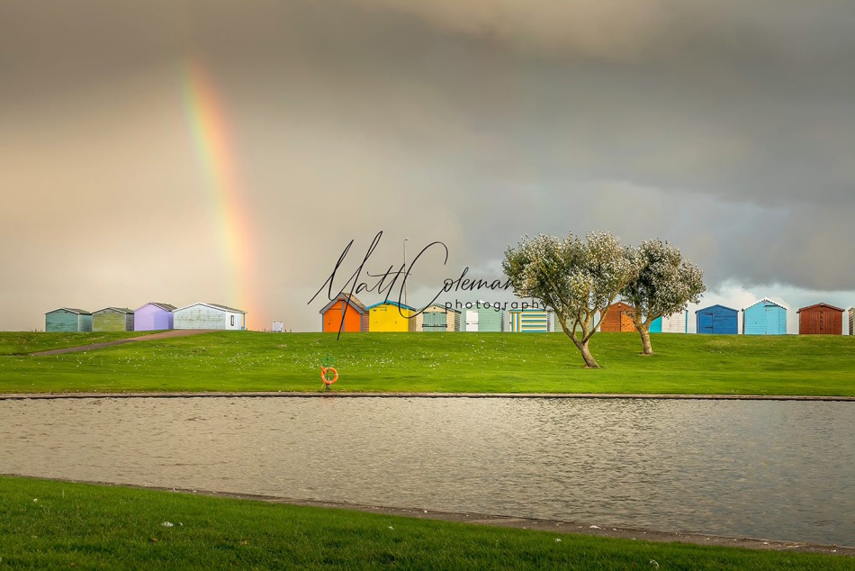 Rainbow over the Beach Huts, Dovercourt